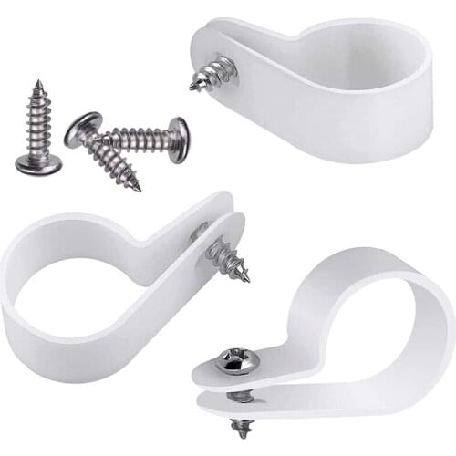 Lightweight P-Type Fixing Clip Cable Clamp with Stainless Steel Screw Wire Management Wire Fixing Clip Wiring Cable Tie CNIM Hot