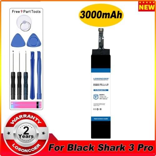 LOSONCOER 3000mAh BS05FA Battery BSO5FA For Black Shark 3 Pro Mobile Phone Battery