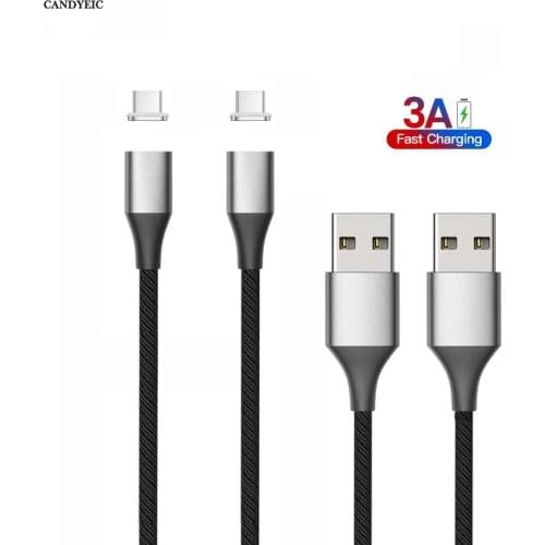 CANDYEIC Mobile Phone Charger Type-C Magnetic Cable for Samsung Galaxy A90 Charging Cable