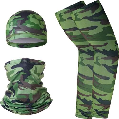 Outdoor Sports Soft Equipment Cross Cycling Mask Cycling Cap Sunscreen Cuff Set Hot Sales Hooded Headgear