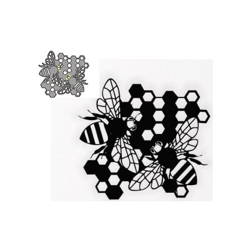 Bees Shape Metal Cutting Die DIY for Scrapbooking Decoration Crafts