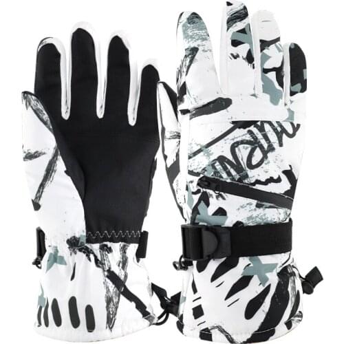 Fashion Men Winter Warm Gloves Outdoor Cycling Sports Waterproof Non-slip Mountaineering Ski Touch Screen Gloves