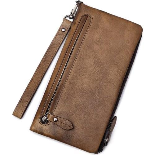 Clutch Male Wallet Men genuine leather Wallets Wristlet Men Clutch Bags Coin Purse Mens Wallet Real Leather Male Purse