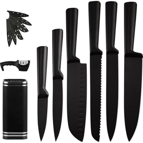 Zemen Pro Chefs Knife Set Japanese Steel Kitchen Knives Good Grip Ultra Sharp Gyutou Cleaver Kitchen Cooking Accessories Tools