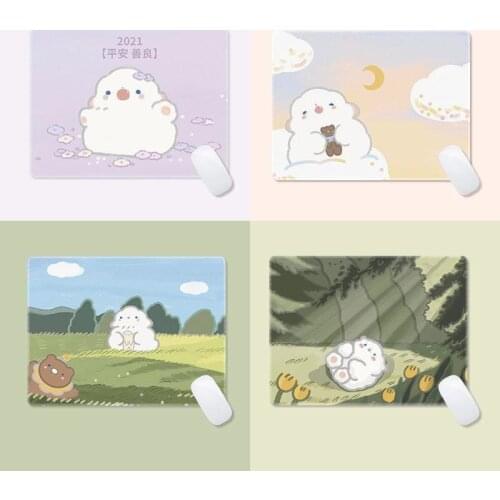 Laptop Mouse Mat for Office Home PC Computer Keyboard Cute Mouse Pad Kawaii Desk Pad Deskpad Gaming Desk Mats Gamer 22x18cm