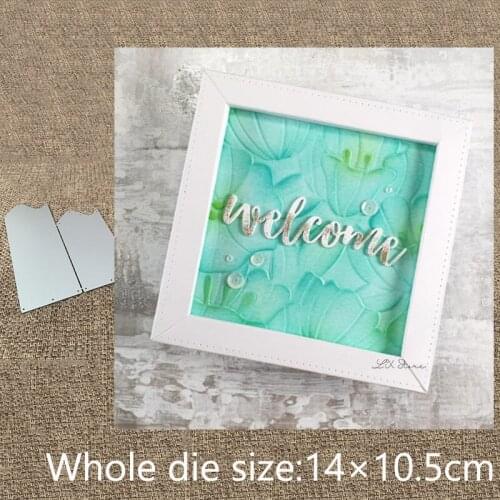 New Design Craft Metal stencil mold Cutting Dies photo frame decoration scrapbook die cuts Album Paper Card Craft Embossing