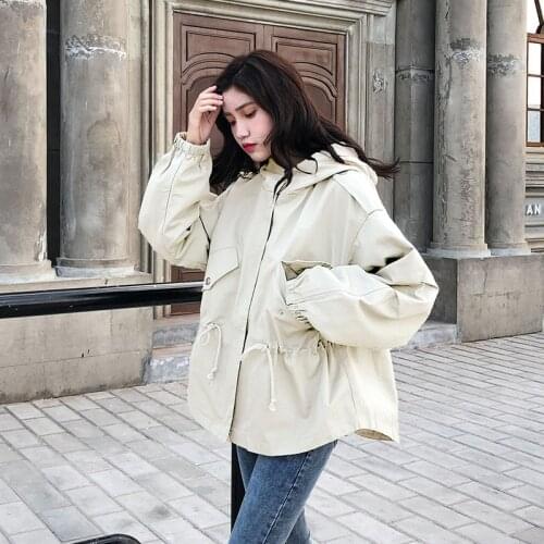 OLGITUM Women's Hooded Trench Coats