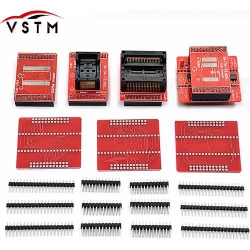 Original Adapters TSOP32 TSOP40 TSOP48 SOP44 SOP56 adapter kit for MiniPro TL866 TL866A TL866CS Universal Programmer best price
