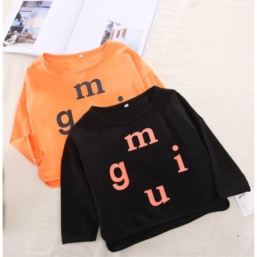 1 2 3 4 5 6 Years Toddler Boys T-shirts Casual Letter Long Sleeve Tops For Boy Kids Clothing 2020 Spring Children Tshirt Boy Tee