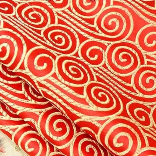 Wide 75cm Chinese Han Costume Cos Diy Bjd Cos Damask Satin Silk Jacquard Brocade Fabric Coud By the Half yard