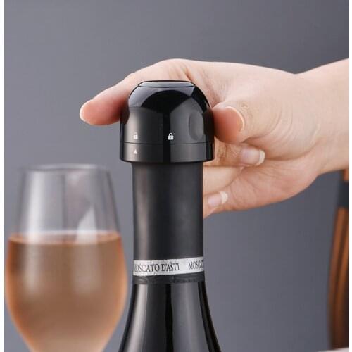 Silicone Sealed Champagne Stopper 1Pc Vacuum Red Wine Bottle Cap Stopper Vacuum Sealer Wine Stopper Fresh Wine Keeper Kitchen Ba