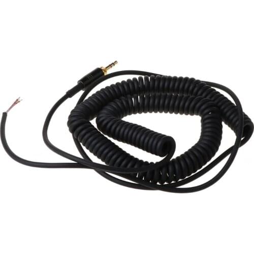 Spring Coiled Repair DJ Cord Cable Replacement for ATH-M50 ATH-M50s MDR-7506 7509 V6 V600 V700 V900 7506 Headphones 270B