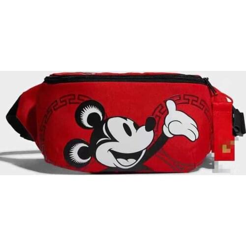 Disney Mickey mouse boy canves messenger bag doll Belt bag shoulder bag cartoon minnie girl lady small waist bag chest bag