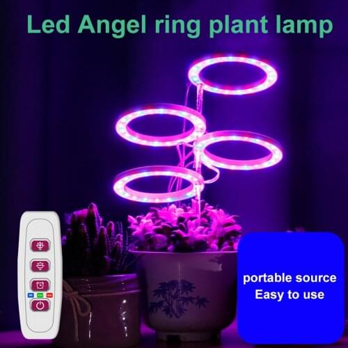 LED Angel Ring Grow Light DC 5V USB Full Spectrum Phyto Grow Lamp Phytolamp For Indoor Plant SeedlingS Flower Growth Lighting