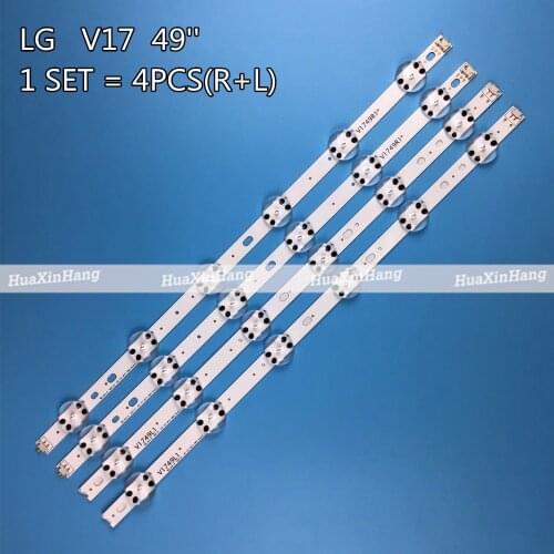 LED strip For LG 49" V17 ART3 TV 49UJ651V 49UJ675V 49UJ676V 49UJ634V 49UJ670V 49UJ655V 49UJ6565 6916L-2862A 6916L-2863A 49UJ6565