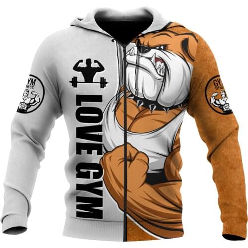 Love GYM Hoodie 3D Printed For Men/Women Harajuku Fashion Spring/Autumn Sport Hooded Sweatshirt Casual Jacket Unisex Pullover