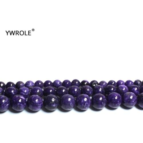 Top AAA 100% Natural Charoite Purple Gem stone Round Natural Stone Beads For Jewelry Making Diy Bracelet Necklace 6/8/10mm