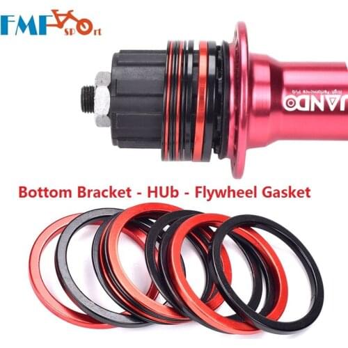 Bike Bicycle Bottom Brackets Washer Bike Flywheel Gasket Hub Taki Backing Ring MTB Road Bicycle Folding Bike Axle Accessories