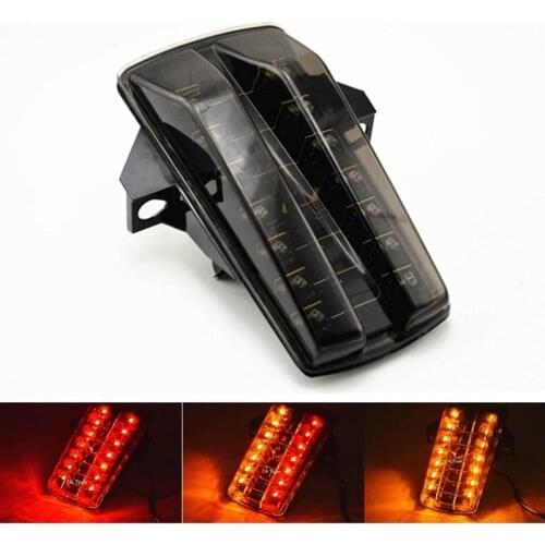 Motorcycle Tail Light Turn Signal LED Integrated Blinker for Suzuki SV650 2003-2008 SV1000 2003-2007 Smoke