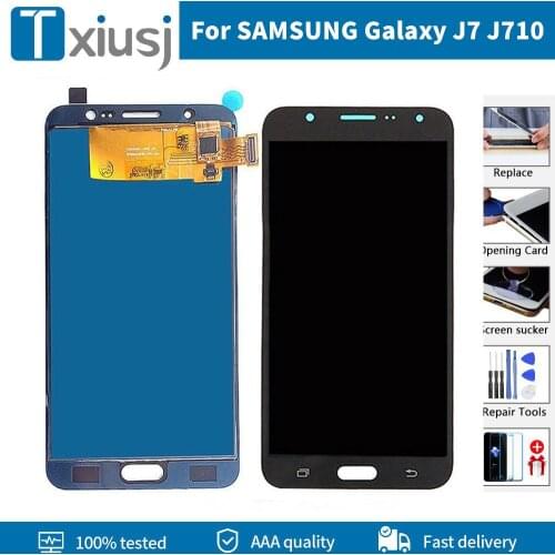 For SAMSUNG Galaxy J7 2016 J710 J710FN J710F J710M LCD Display Touch Screen with Frame For Samsung J710 Display