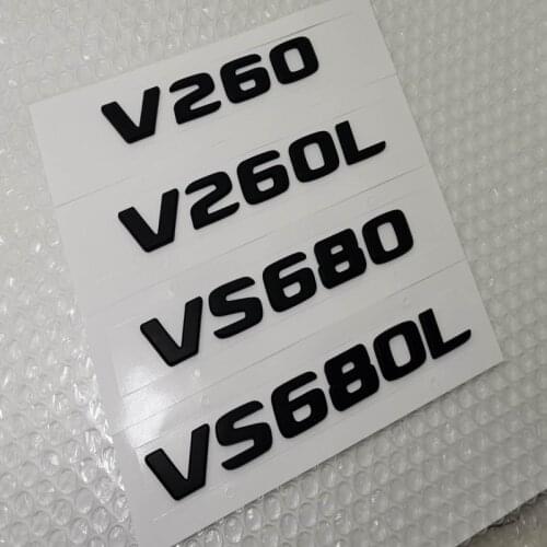 3d Abs Letters Trunk Badges Emblems Emblem for Mercedes Benz V Class W447 MPV V200 V220 V250 V250 V250L V260 V260L V680 4MATIC