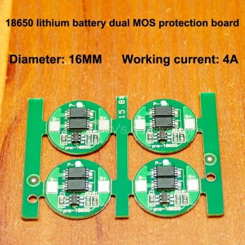 10pcs 18650 Battery Board 4.2V Battery Protection Board Lithium Battery Charge Protection Board Common Dual MOS Protection Board