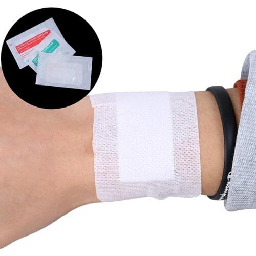 10Pcs 6x7cm 6x10cm Breathable Self-adhesive Wound Dressing Band Aid Bandage Large Wound First Aid Wound Hemostasis