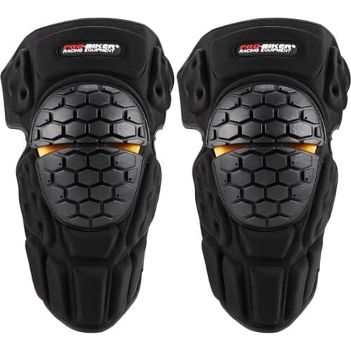 2x Adjustable Motorcross Knee Pad Protector Antislip Knee Shin Guard Kit Crashproof