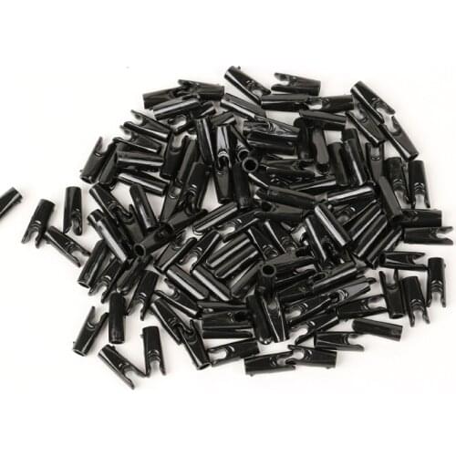 30-50-100 Pcs Plastic S Pin Black Arrow Nocks Tail For Carbon And Aluminum Shaft Accessories Archery Hunting Shooting Rushed