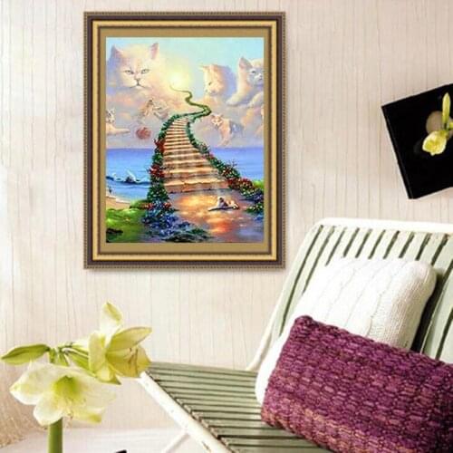 Diamond Embroidery Diy Diamond Painting Cross Stitch Kits Diamond Mosaic Ladder Full Square Diamond Embroidery CS097