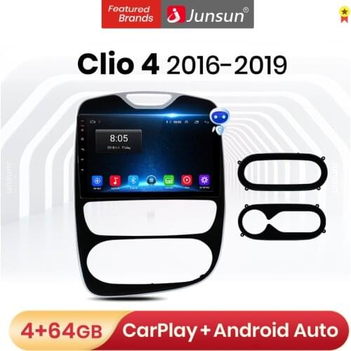 Junsun V1 Android 10.0 2G+32G Car Radio Carplay Multimedia Video Player For Renault Clio 4 2016 - 2019 Navigation 2din autoradio