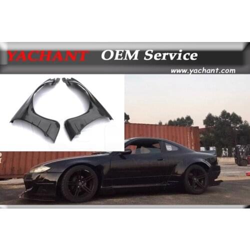 Car-Styling Fiber Glass FRP Bodykit Front Fender Kit 2Pcs Fit For 1999-2002 S15 Silvia RB Style Front Fender