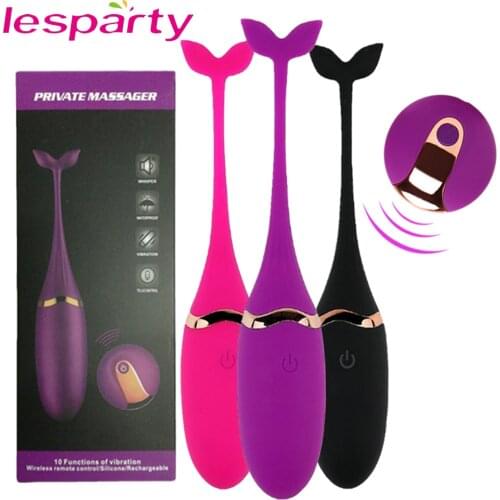 Wireless Remote Control Vibrating Silicone Bullet Egg Vibrators USB Rechargeable Massage Ball Adult Vibratore Sex Toys For Women