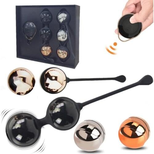 Wireless Remote Control Vibrator Medical Silicone Kegel Ball Vaginal Movement Vibration Egg Geisha Female Sex Toys