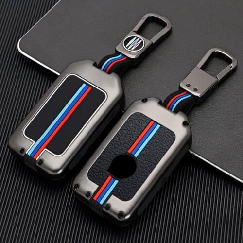 Zinc alloy Car Key Cover Case For Volvo XC40 XC60 S90 XC90 V90 2017 2018 T5 T6 2015 2016 T8 Keychain Alarm Car Remote Control