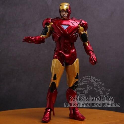 Iron Man 3 Mark XLII MK 42 Tony Stark PVC Action Figure Collectible Model Toy