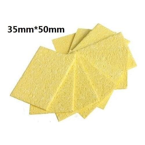 20pcs/lot Yellow Cleaning Sponge Cleaner for Enduring Electric Welding Soldering Iron