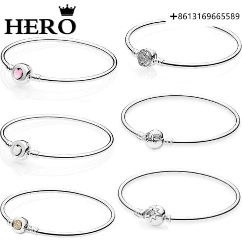 HERO100%925Sterling Silver Original Copy High Quality 1:1 Multi-Style Bracelet Against Have Logo Free Envelope Wholesale Factory