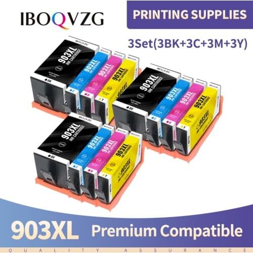 IBOQVZG 903XL Ink Cartridges Replacement for HP 903 XL Compatible for HP Officejet Pro 6950 6970 6760 All-in-one Inkjet Printer