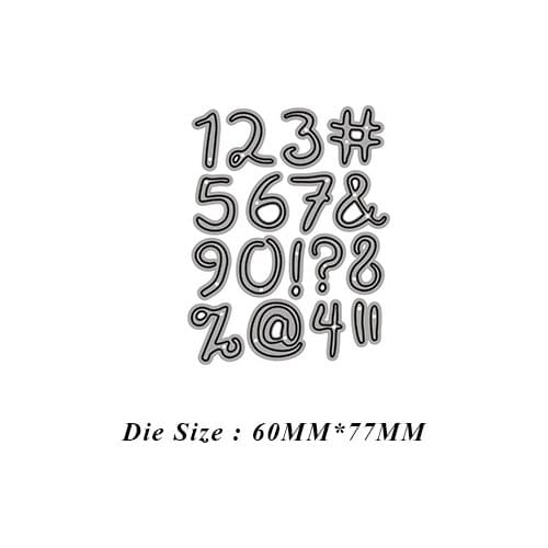JMCRAFT 2021 1-9 Digital Card Symbol Metal Cutting Dies Scrapbook Mold Cutting Mold DIY Crafts Handmade