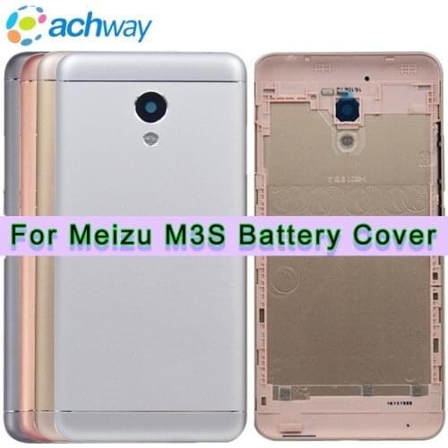 Meizu M3s Mini 5.0 inch New Metal Cover Case Meizu M3s Mini Back Battery Cover Housing Replacement for meizu M3s battery cover