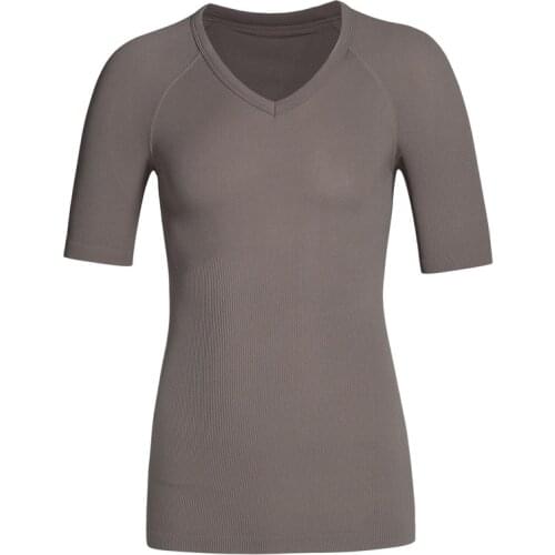 Mens Seamless Compression Slimming Shirts Tight Elastic Waist Trainer T-shirts Control Tummy Hide Chest Fat Tops Shirts 2XL