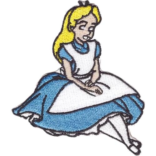 Little Girl patch for Clothing fairy tale Accessories Embroidery iron on Patches