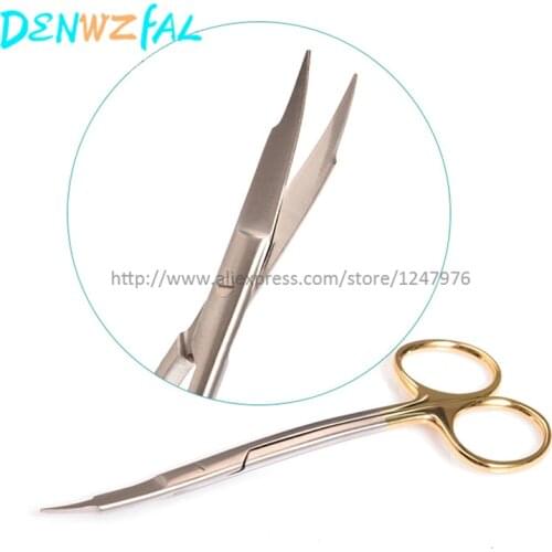 Sharp tip and multi angle surgical scissors, ophthalmic surgical scissors elbow, straight shank ergonomic