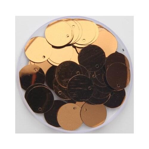 2000pcs 10mm Round Sequins PVC Flat Paillette With Side Hole Sewing,Wedding Craft,Women Kids DIY Garment Accessory Coffee Brown