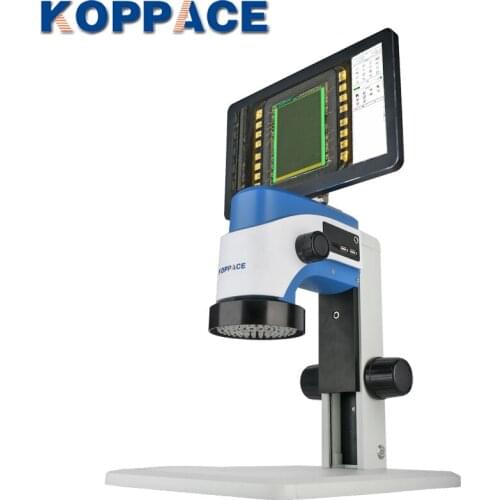 KOPPACE 17X-110X 2 Million Pixels HDMI HD Industrial Microscope 11.6 inch HD Monitor Industrial Measuring Microscope