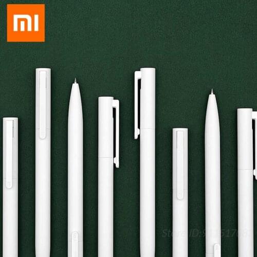 Original Xiaomi Mi Gel Pen Mijia Pen 0.5mm Signing Pen Writing Smooth Switzerland Refill MiKuni Japan Ink Red Black Refill Pen