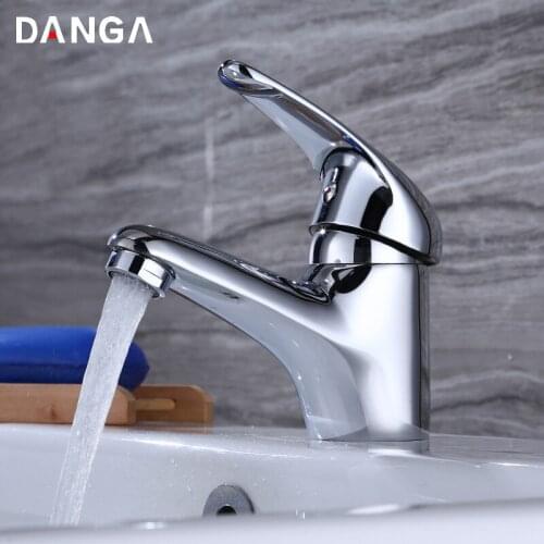 Basin Faucets Brass Sink Tap Bathtub Mixer Electroplated Single Handle Bathroom Tap Toilet Washbasin Hot and Cold Water Faucet