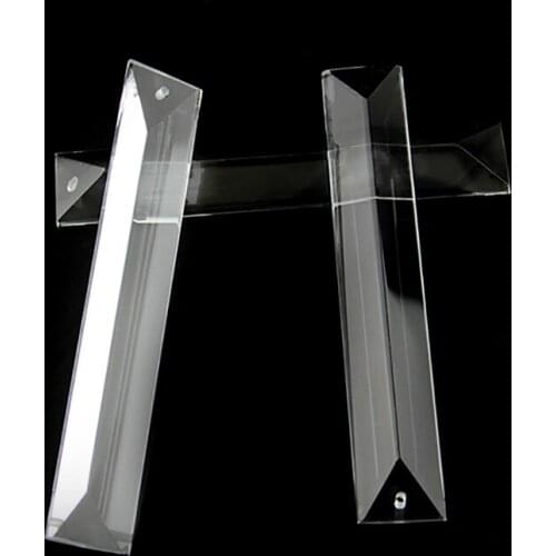 22x63mm 1 Hole Glass Crystal Chandelier Prisms Hot sale For DIY & Wedding & Home Decoration