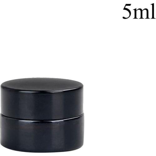 50/100ml Glass Amber Brown Cosmetic Face Cream Bottles Balm Sample Container Vials Makeup Cream Jar Bottling Store Pot Lip I0Q1